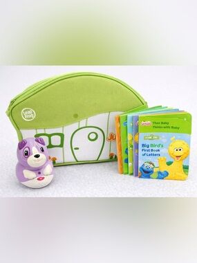 (L22)LeapFrog Tag Junior Reader Bundle w/ Case Books Stylus Tested
